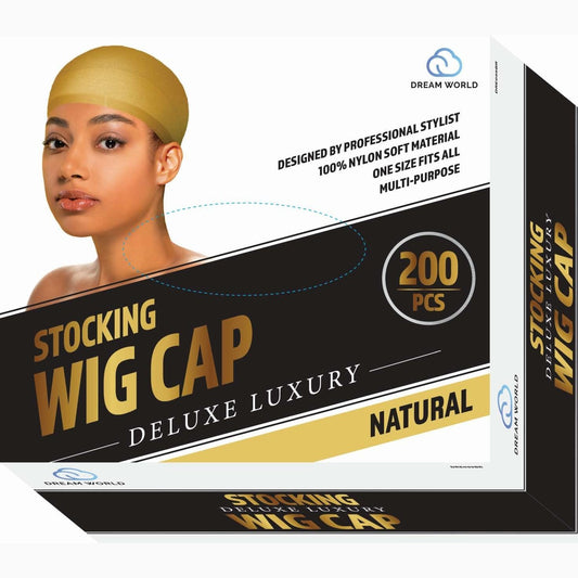Dream Women-Stocking Wig Cap 200 Count Natural